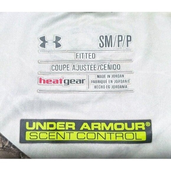 Under Armour Shirt Women Sz S Camo Heat Gear Scent Control Long Sleeve Realtree - Picture 2 of 7